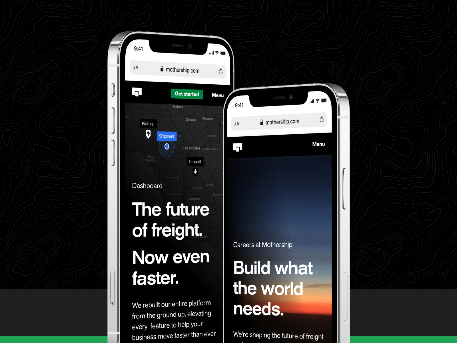 Phone Mockups with Mothership Content